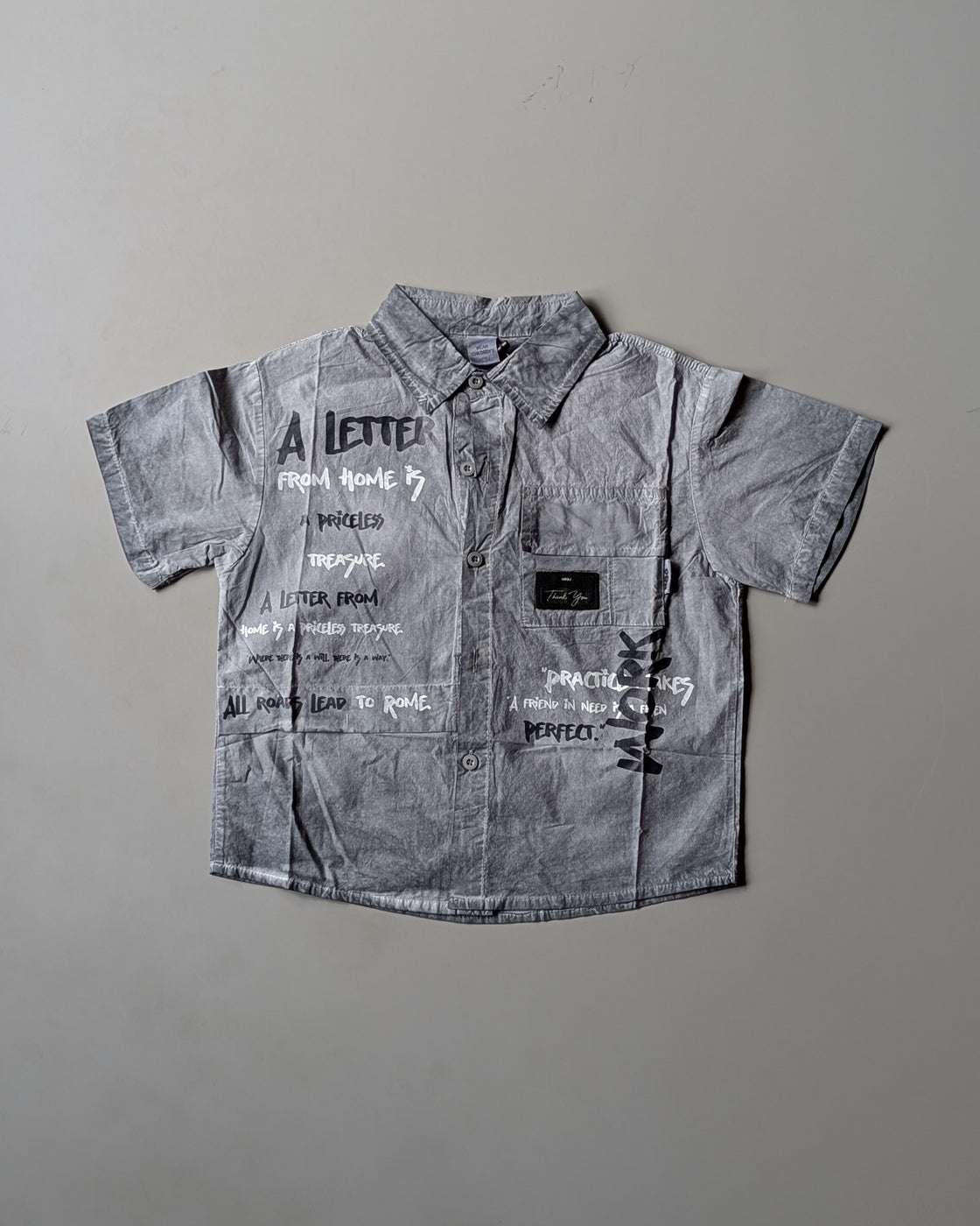 Unisex Half Sleeve Oversized Shirt