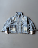 Unisex Full Sleeve Oversized Denim Jacket
