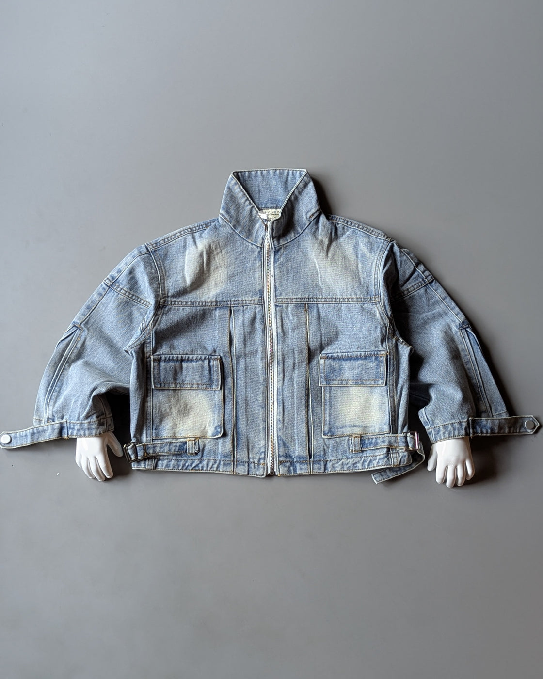 Unisex Full Sleeve Oversized Denim Jacket