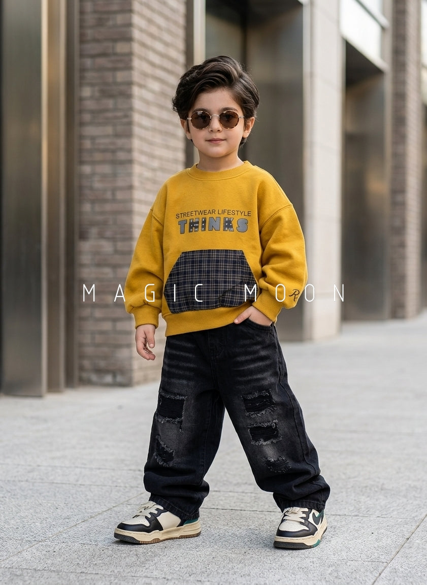 TSS03 Unisex Full Sleeve Oversized T Shirt