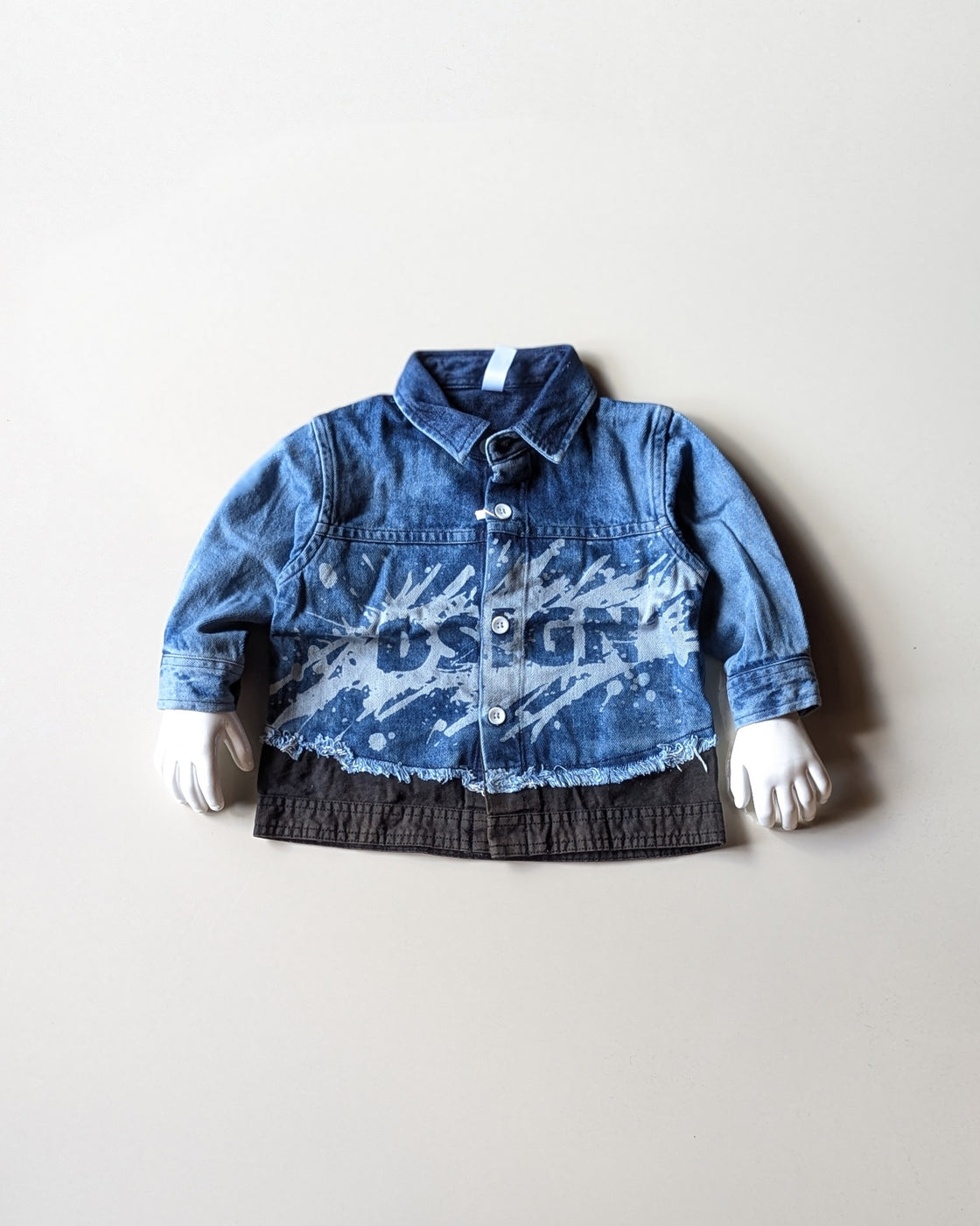SHFS18 Boys Full Sleeve Oversized Denim Shirt