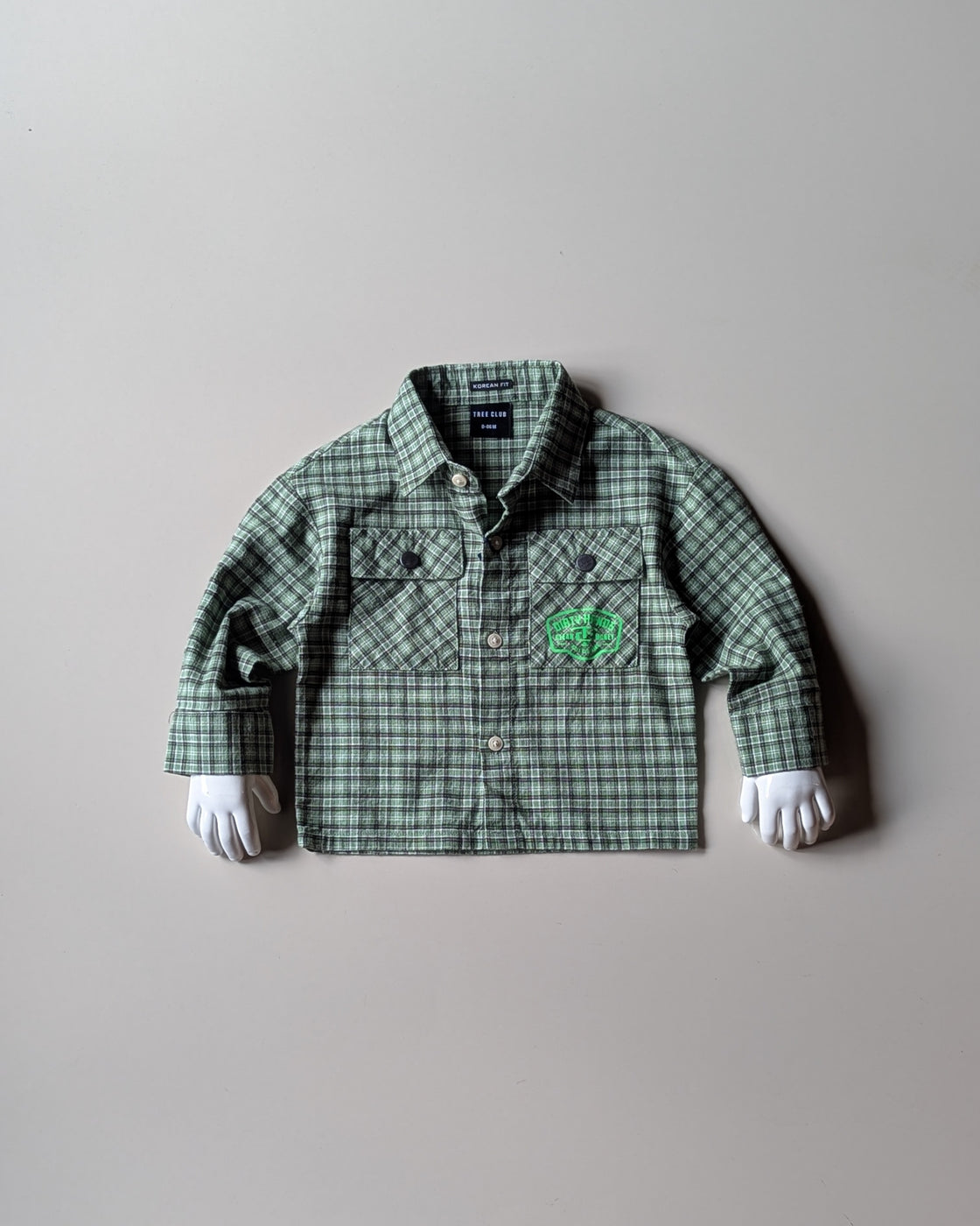 SHFS15 Boy's Full Sleeve Oversized Back Printed Shirt