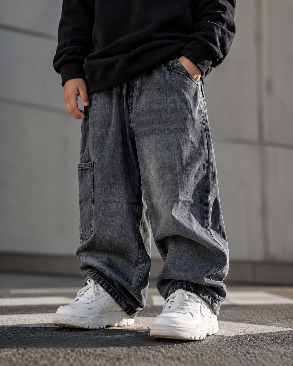 JN1004 Unisex Baggy Jeans