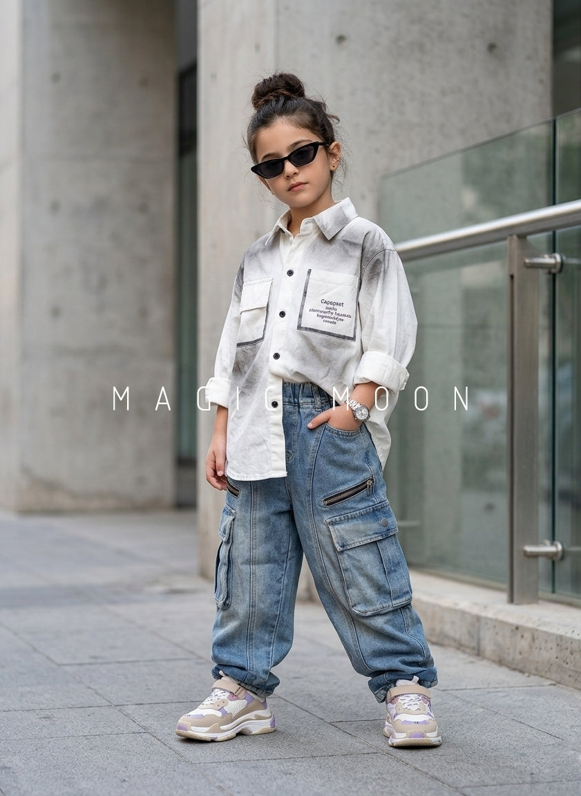 SHFB01 Unisex Full Sleeve Oversized Shirt