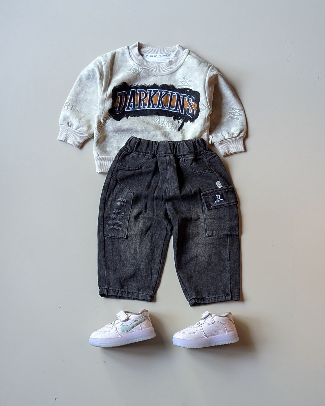 STIM117-01 Unisex Full Sleeve Oversized T Shirt and Pant Set