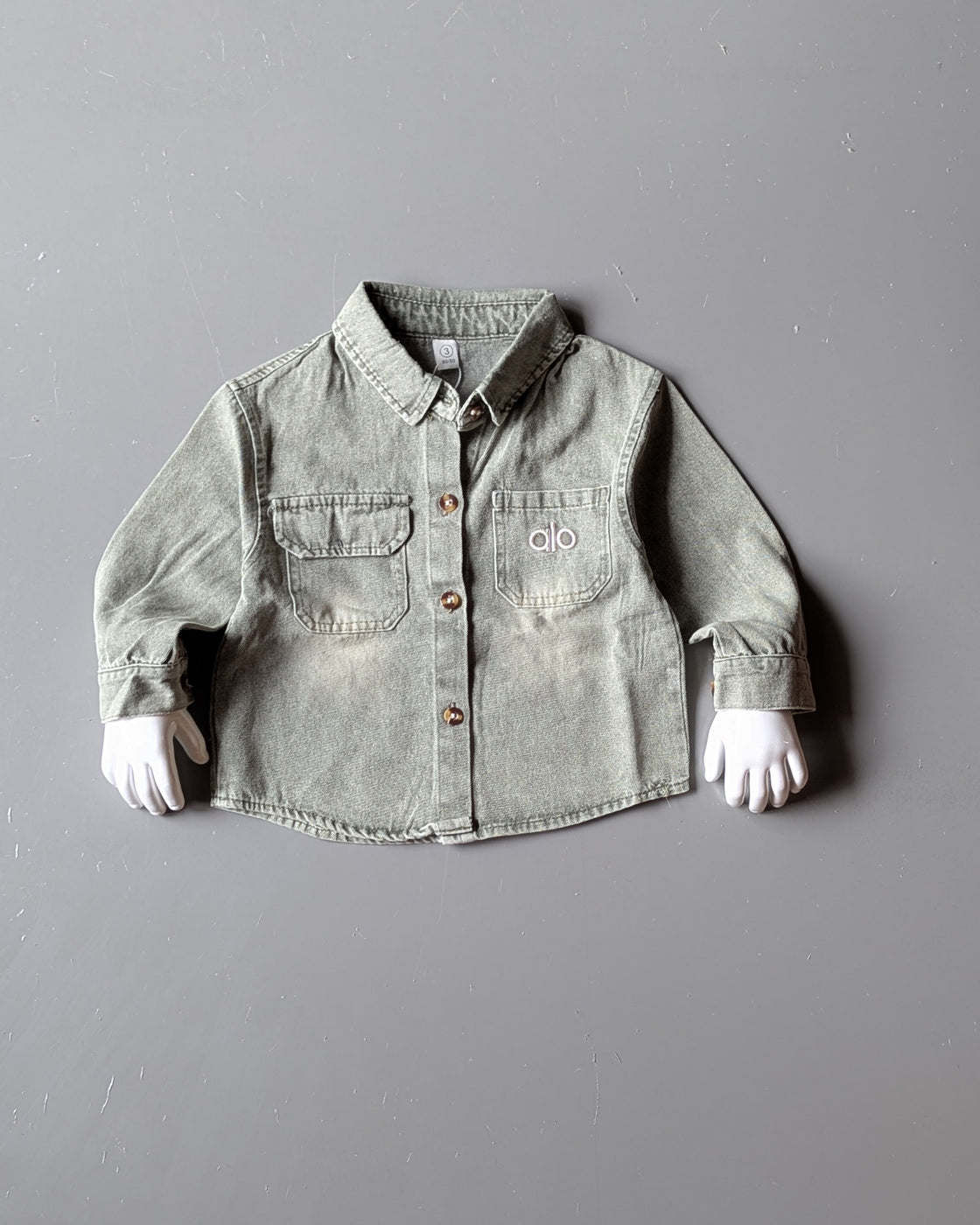 Unisex Full Sleeve Oversized Denim Shirt