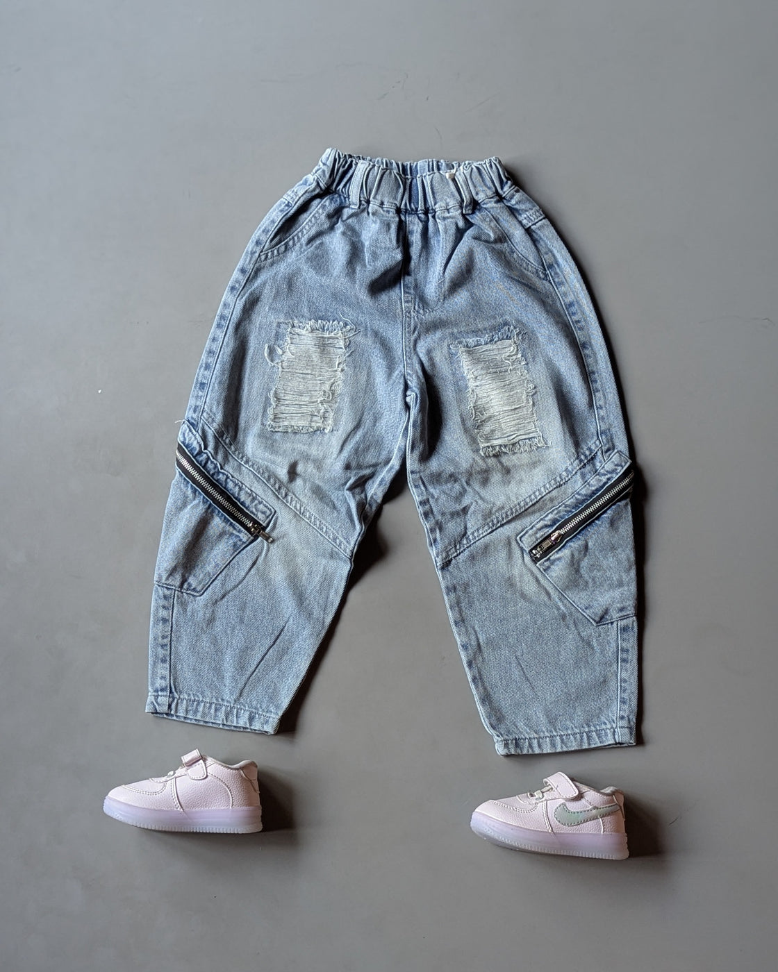 JN1000 Unisex Distressed Baggy Jeans
