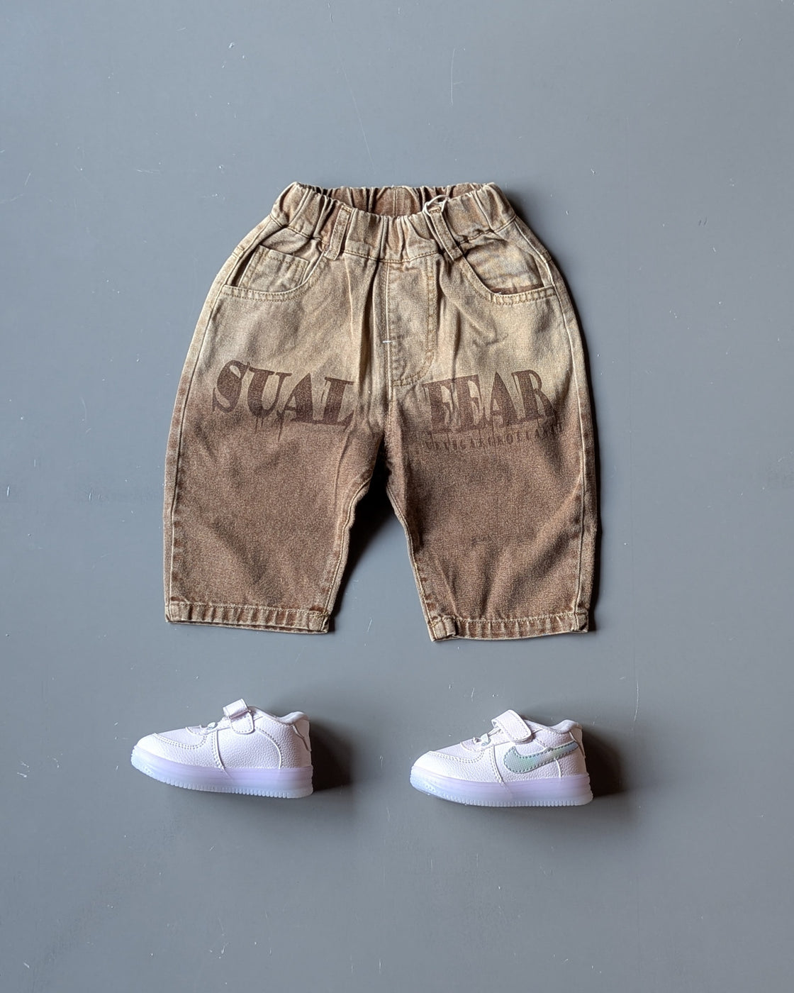 Unisex Knee Length Denim Shorts