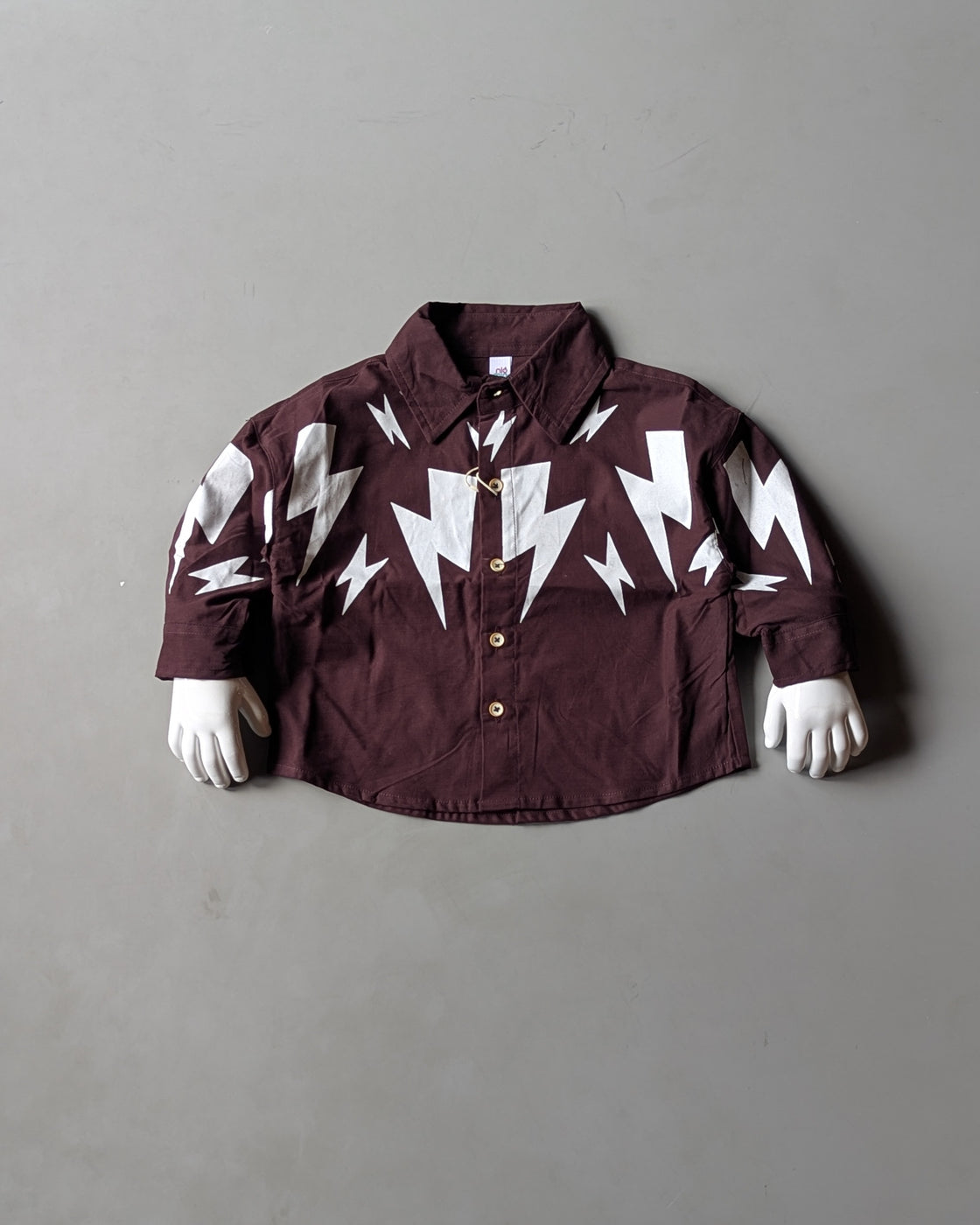 SHFS04 Boy's Full Sleeve Oversized Shirt