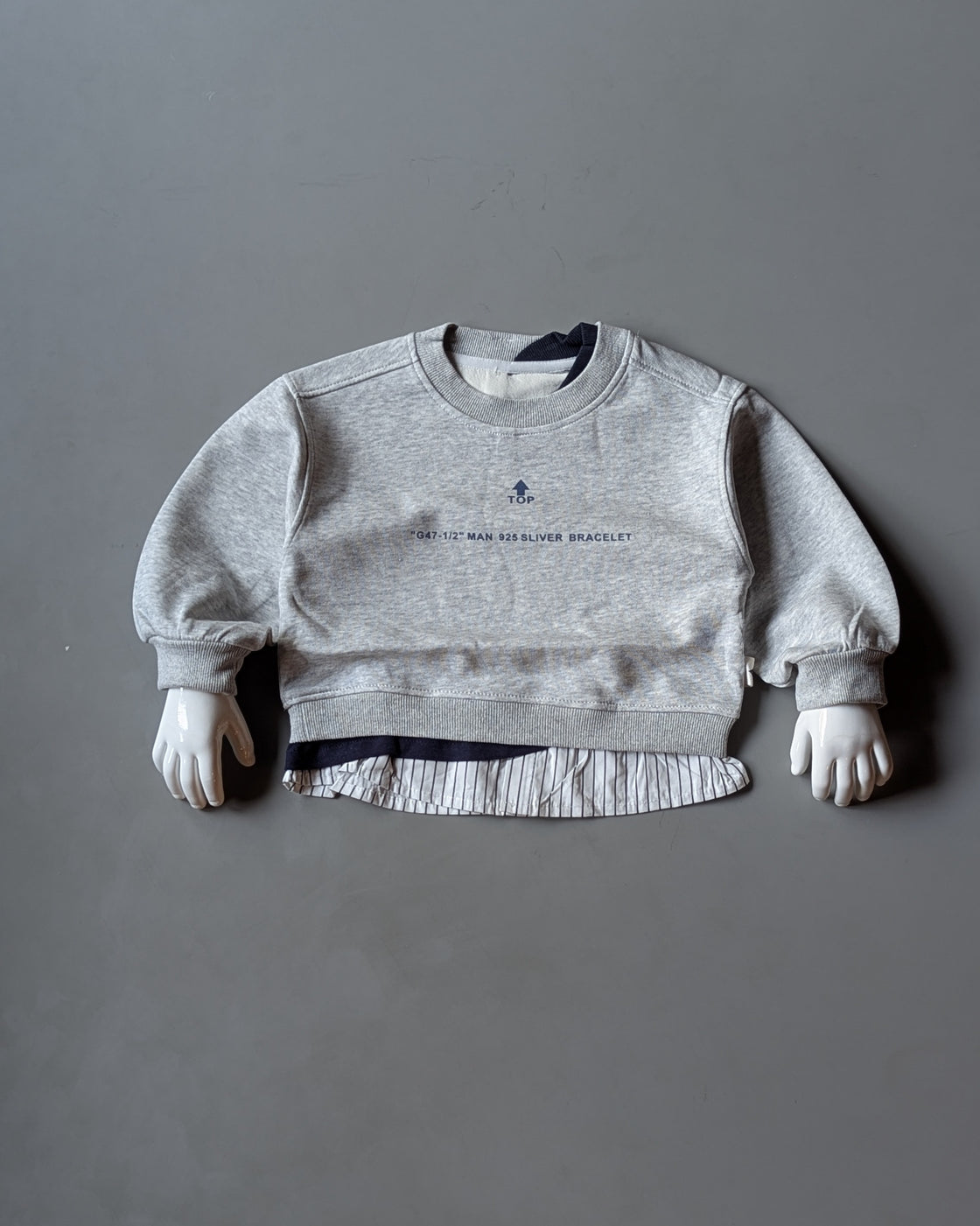 TSS01 Unisex Full Sleeve Oversized Layered Look T Shirt