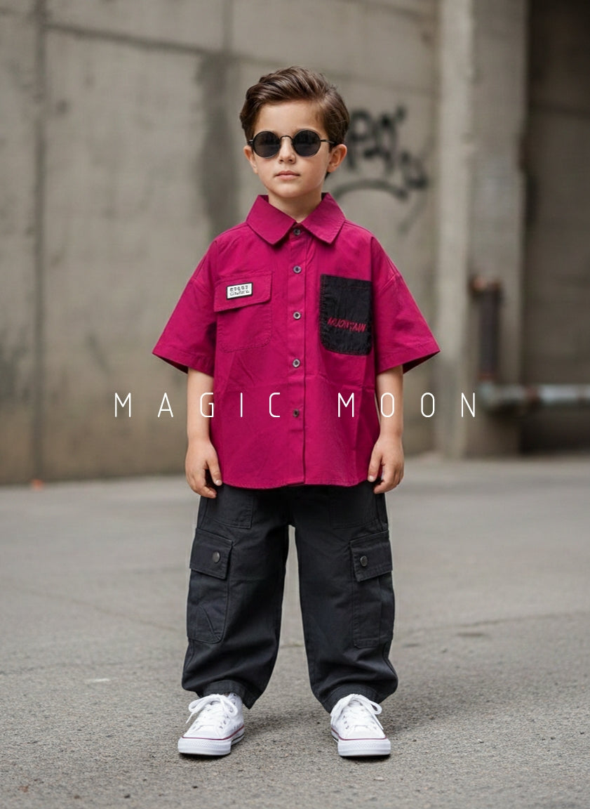 Unisex Half Sleeve Oversized Shirt