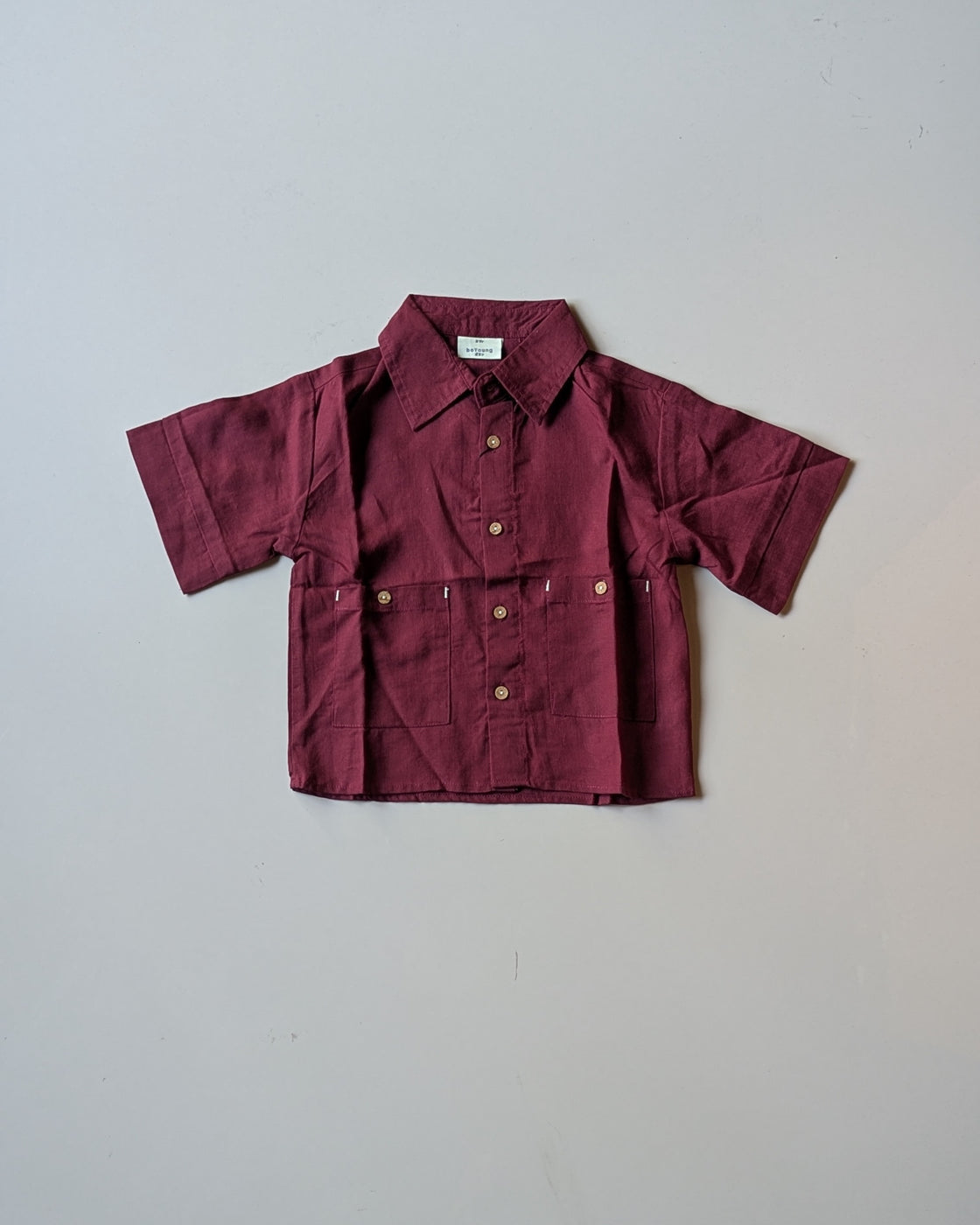 SHBYA01-02 Boys Half Sleeve Oversized Shirt