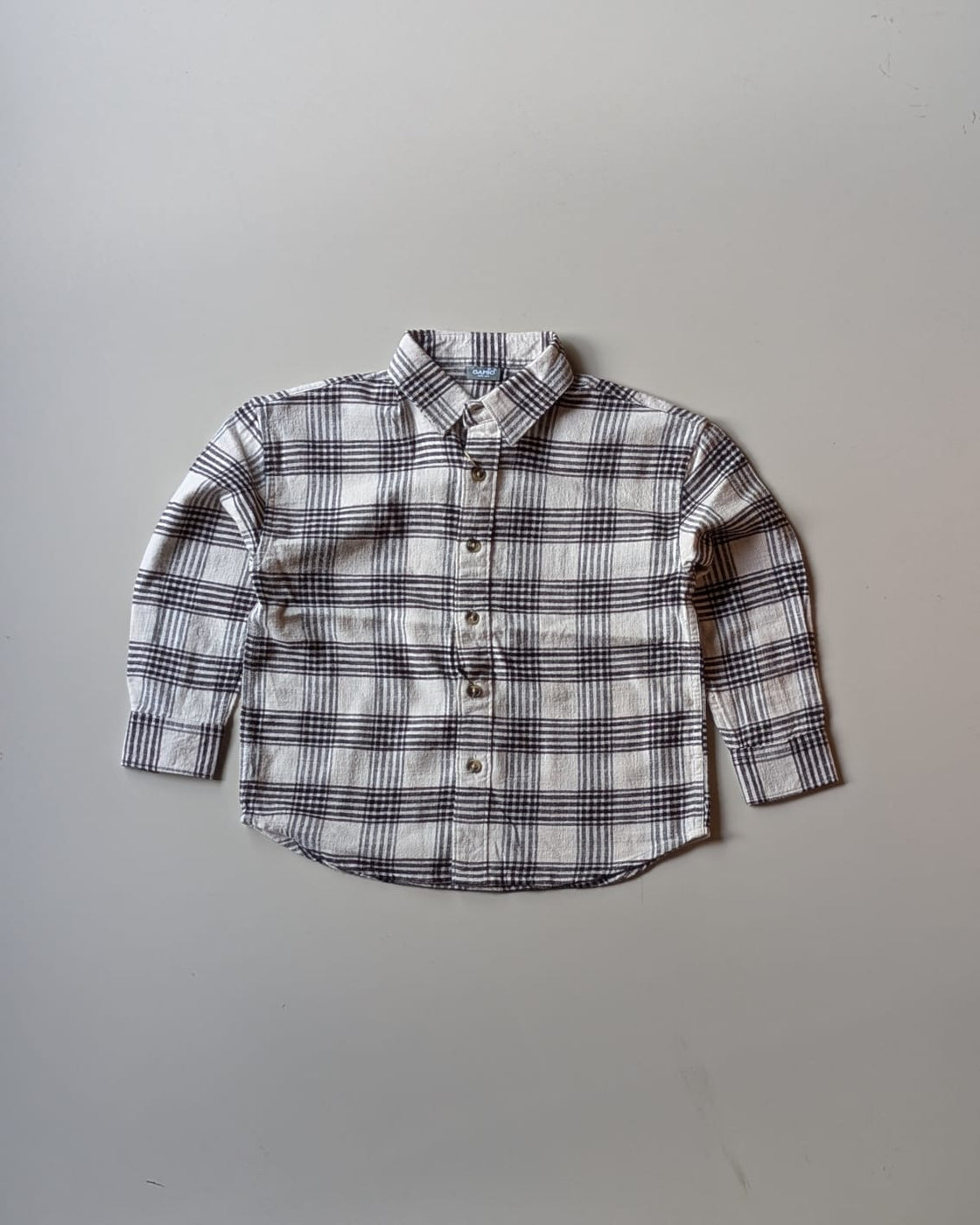SHGME02-02 Boys Full Sleeve Oversized Check Shirt