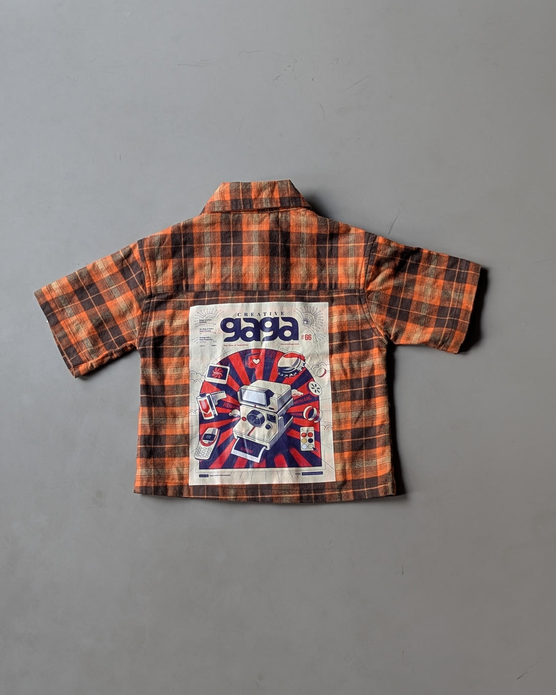 SHHS02 Boy's Half Sleeve Oversized Back Printed Shirt